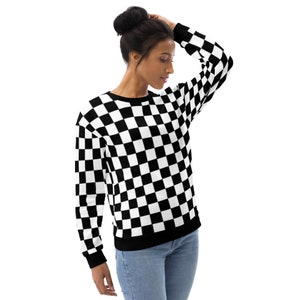 Wednesday Checkered Sweatshirt