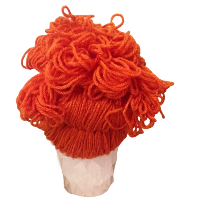 Lucille Ball inspired crochet Hair Hat Wig image 2