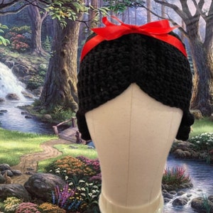 Snow White Hair Crochet Hat