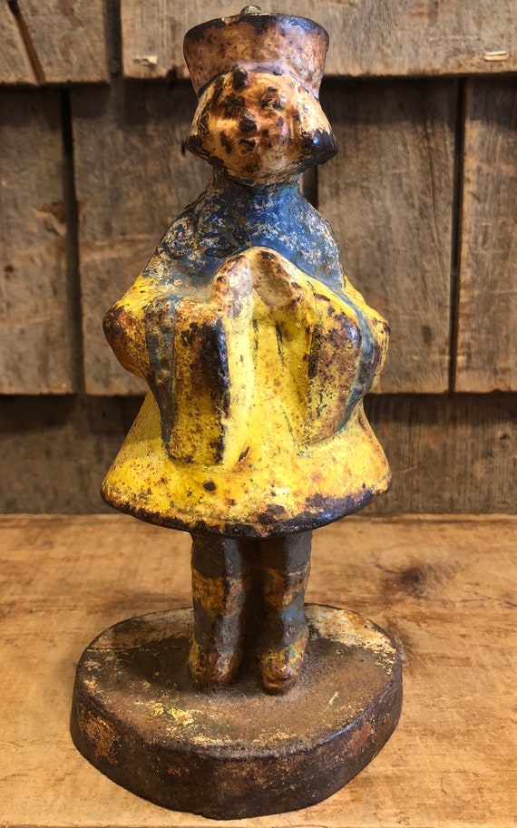 Antique Collectible Hubley Cast Iron Oriental Japanese Girl Etsy