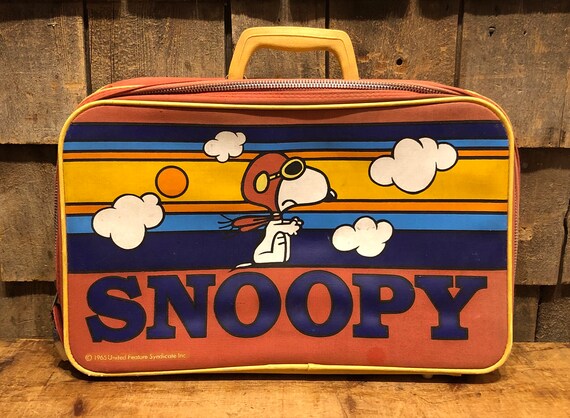 vintage snoopy suitcase