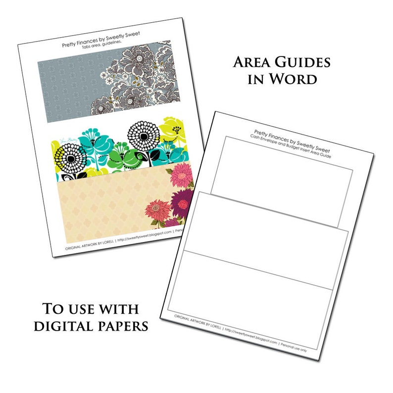printable cash envelope system budget helper templates to etsy
