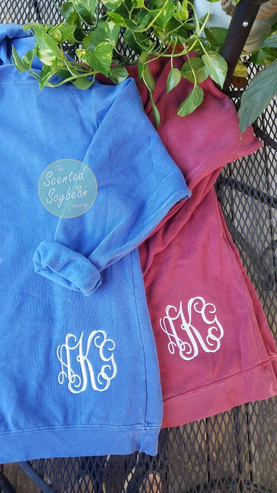 Personalized Comfort Colors Sweatshirt Monogrammed Etsy