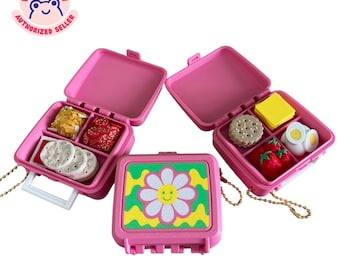 Flower Vintage Lunch Box Keychain (ONE)