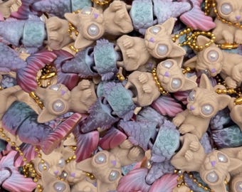 Flexi Sphynx Mermaid Keychain (ONE)