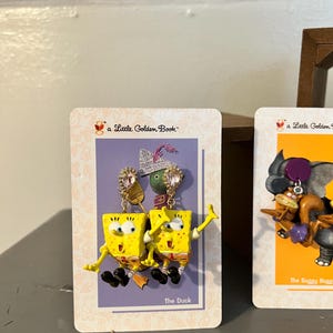 vintage SpongeBob vending toy earrings