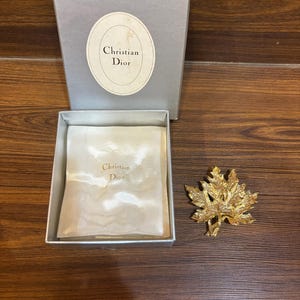 Christian Dior Leaf Brooch - Etsy
