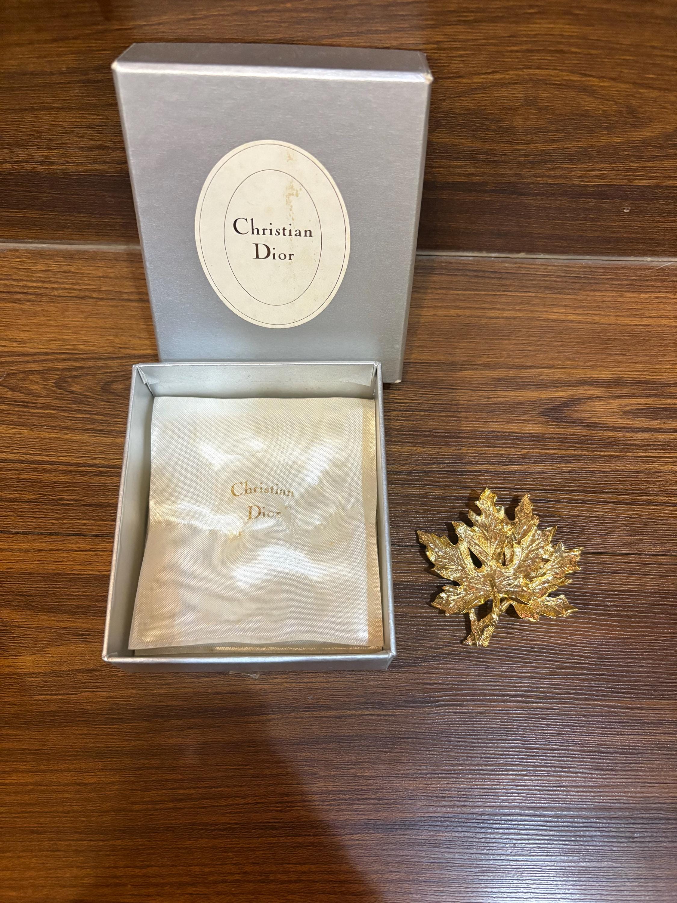 Christian Dior Leaf Brooch - Etsy