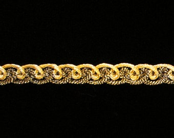 Trim Tape avec Antique Gold Twisted Edge 1//2/" 1 Yd environ 0.91 m Made in France