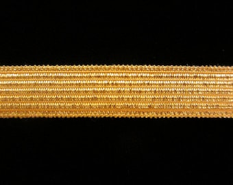 821.1 Gold military trim "Military Stripe" bright gold 1/2" (13mm), gold metallic trim, uniform trim, vestment trim, gold galloon trim