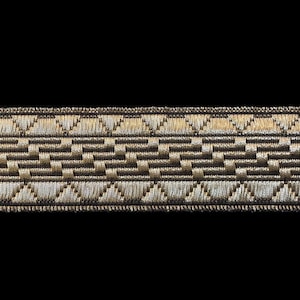 REMNANT 805.11 Metallic antique-gold galloon trim - &quot;Salute&quot; - 1&quot; (25mm) - 17&quot; long, metallic gold trim, military trim, vestment trim