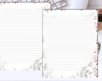 stationary printable etsy stationary printable