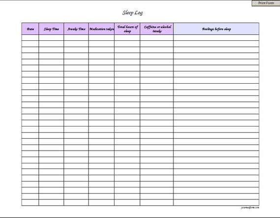 Fillable Rest Log / PDF/ Electronic Health and fitness sorts/ Printable / Prompt Obtain photo relating to Sleep Log Printable known as Fillable Rest Log / PDF/ Electronic Physical fitness sorts/ Printable / Immediate Down load