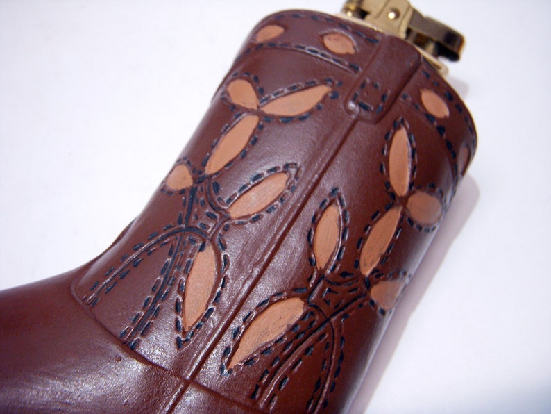 WESTERN COWBOY BOOTS Cigarette Holder Table Lighter Ashtray Etsy