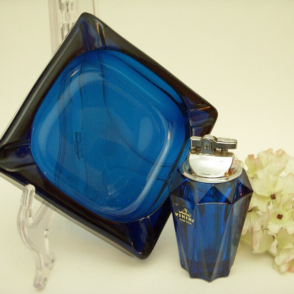 VIKING BLUENIQUE Glass Table Lighter Base