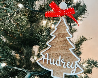 Personalized Christmas Tree Ornament / Stocking Tag