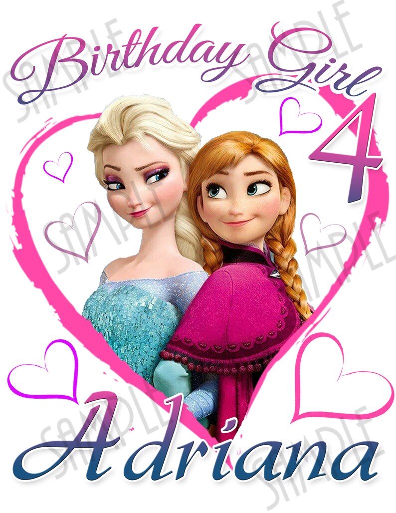 Download Disney Frozen Elsa Anna SVG Birthday Girl Flowers Pink ...