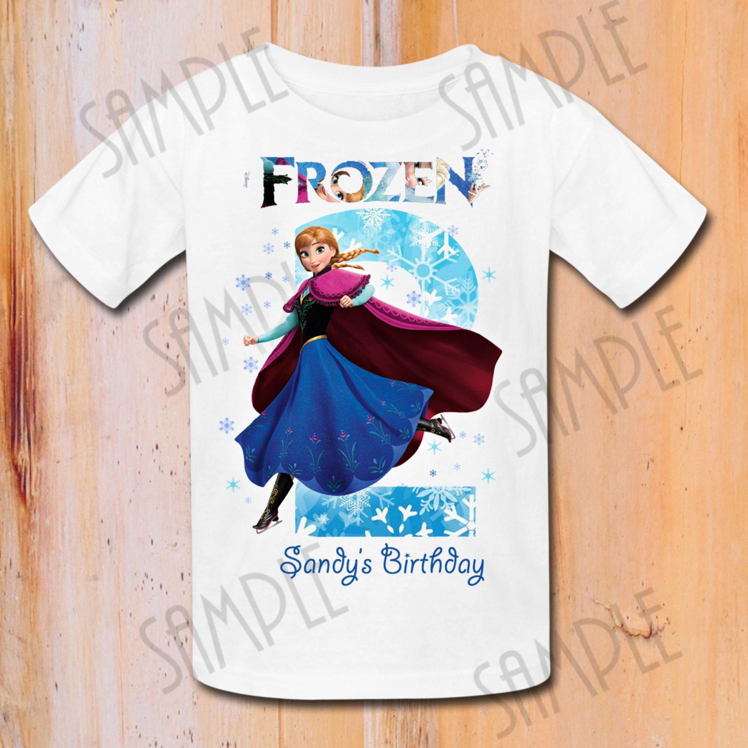 Tshirt Disney FROZEN Iron On Transfer Printable Birthday Girl Etsy