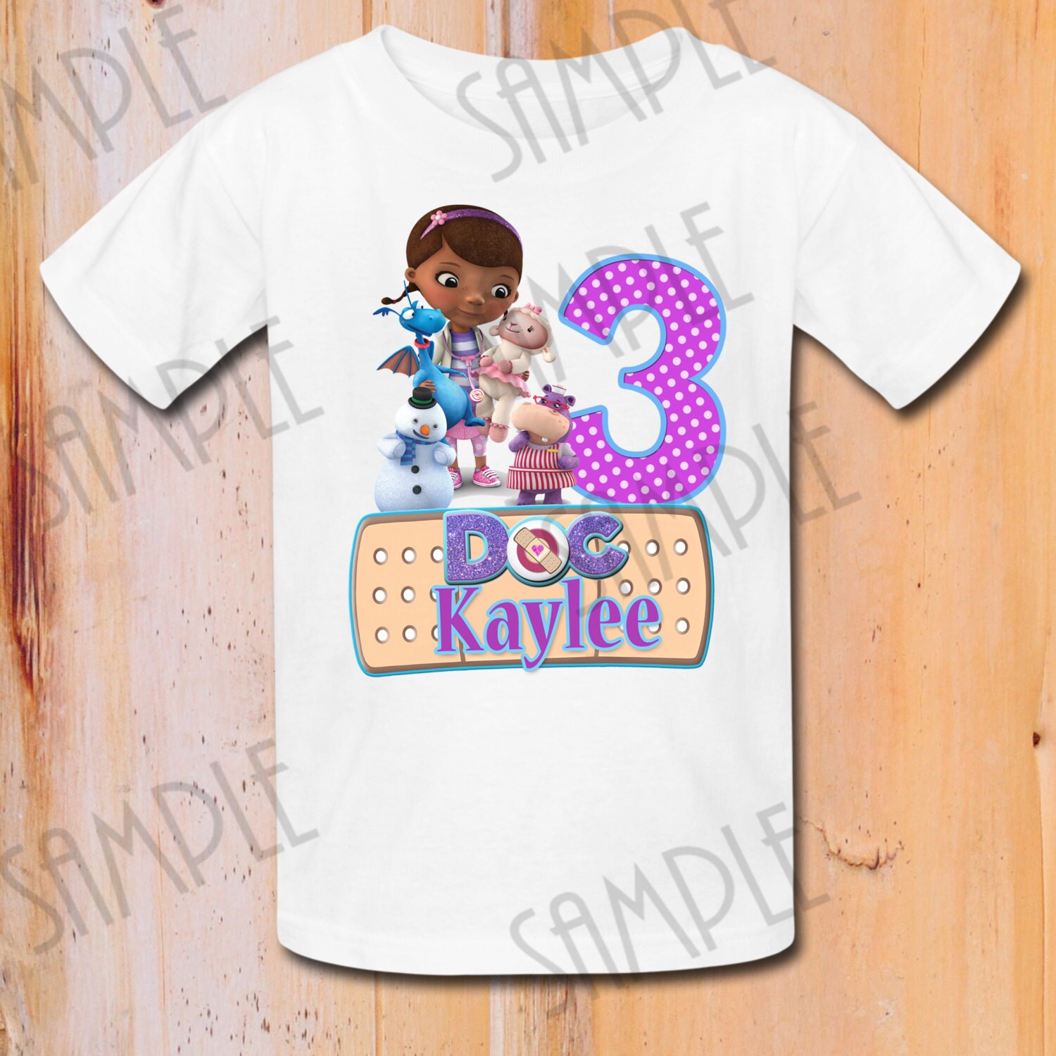 purple and white striped shirt doc mcstuffins