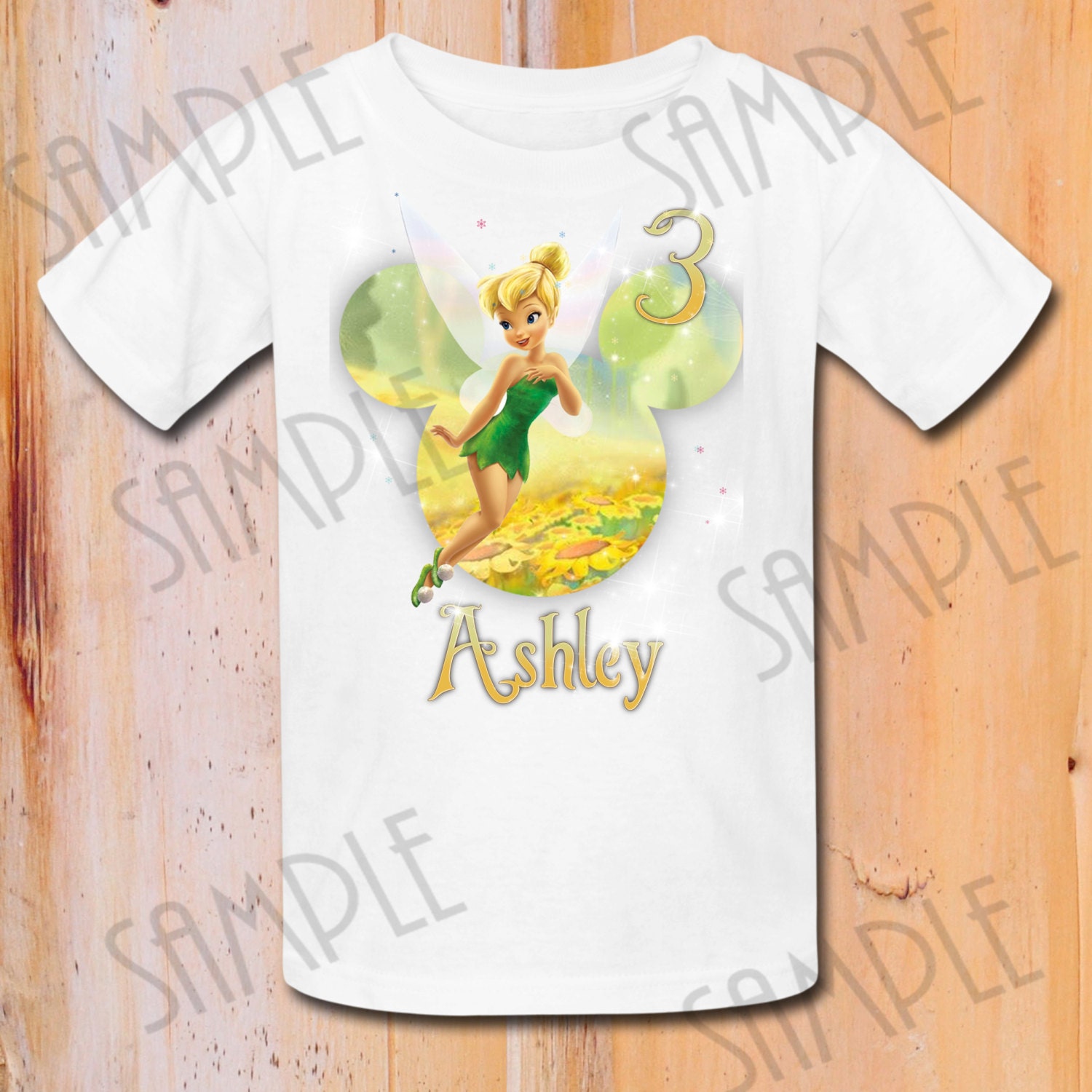 Disney Princess Iron On Transfer Tinkerbell Printable Birthday Etsy