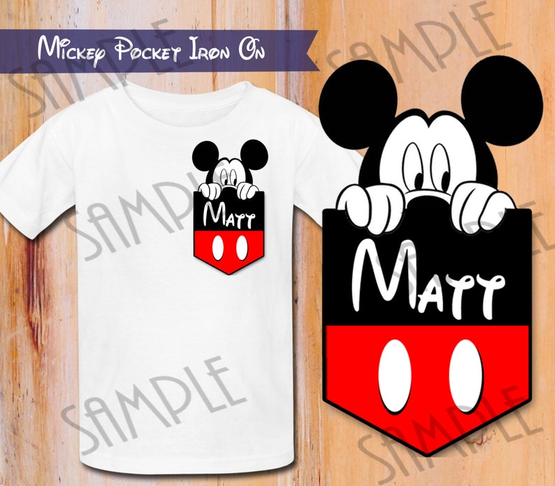 mickey mouse pocket shirt