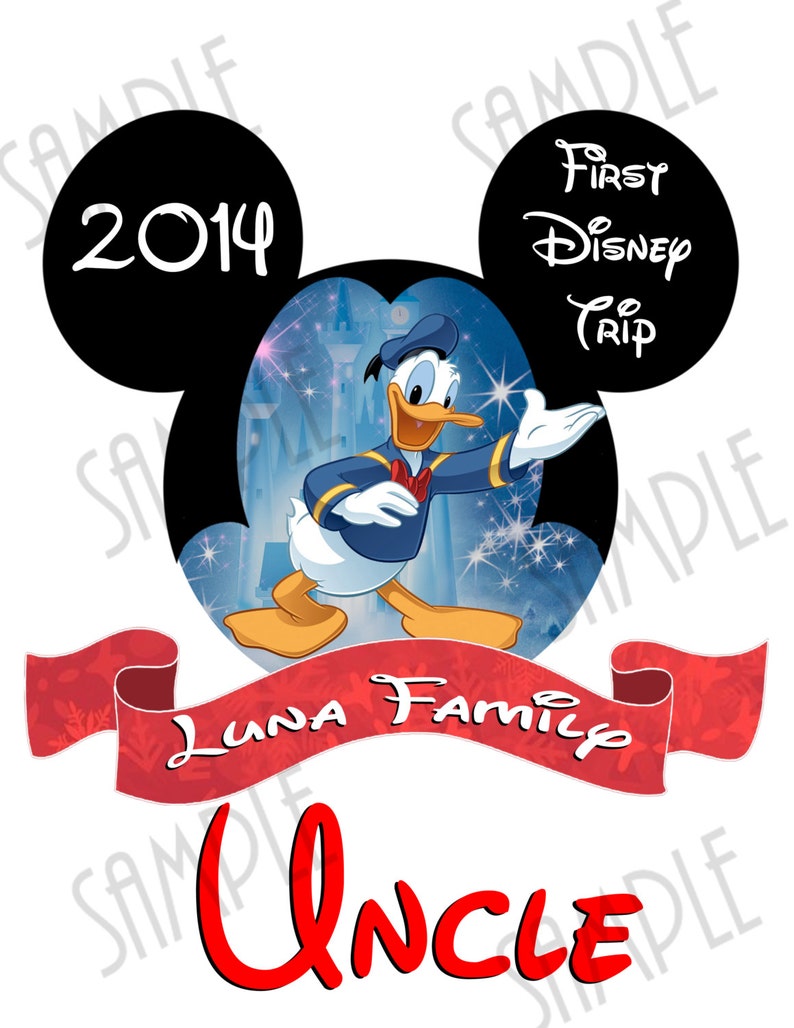 Disney Iron On Transfer Family Disney Vacation Shirts Etsy