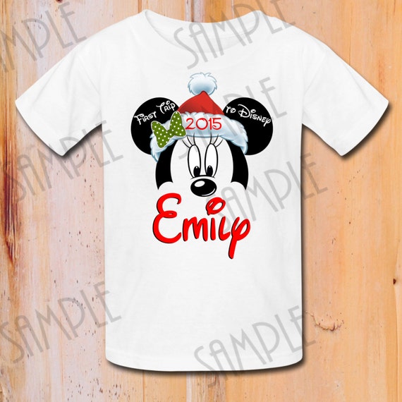 Mickey Mouse anniversaire personnalisé iron on transfert créer un t shirt pour Noël
