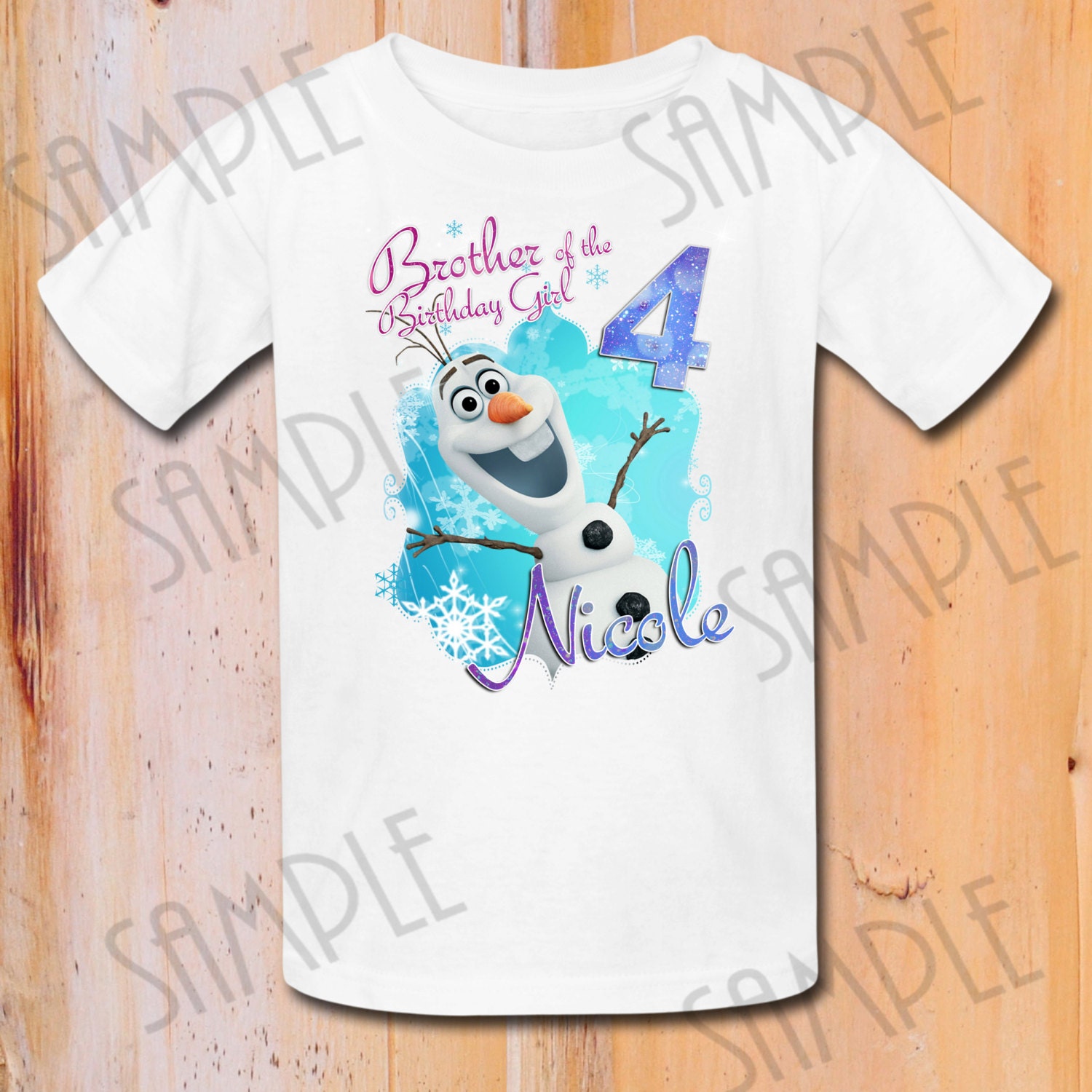 Tshirt Disney FROZEN Iron On Transfer Printable Brother Etsy