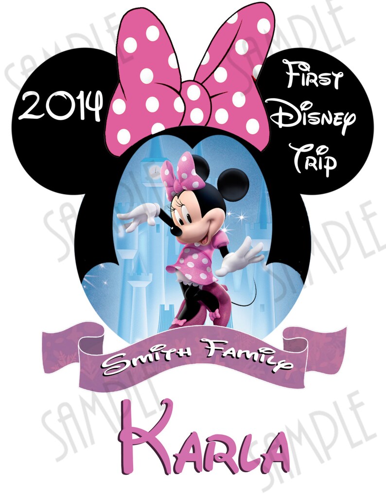 Disney Iron On Transfer Family Disney Vacation Shirts Etsy