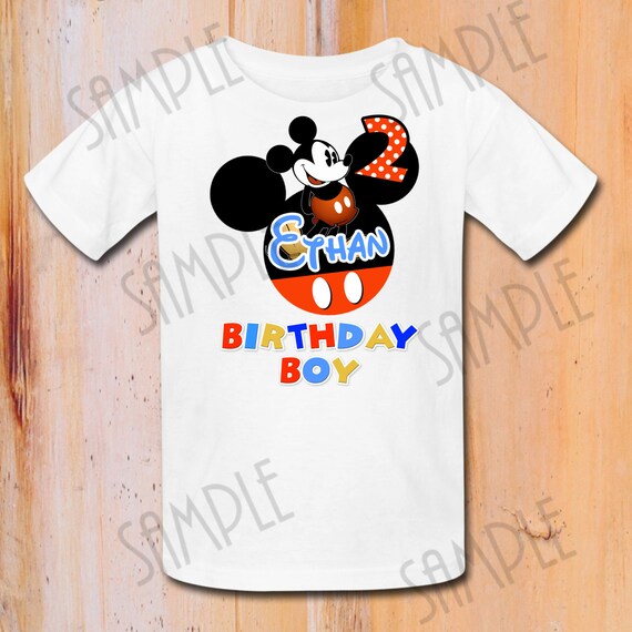 Tshirt Disney Mickey Mouse Iron On Transfer Printable Etsy