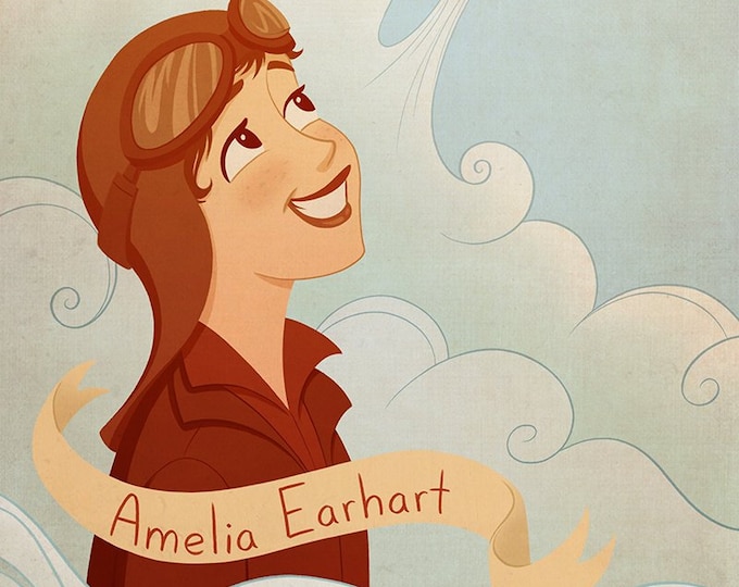 Amelia Earhart 8x10 V2 - Etsy