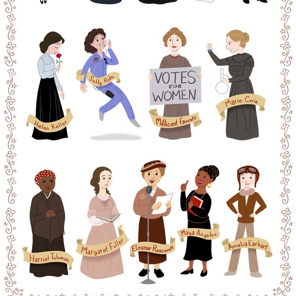 Women in History I, 11x17