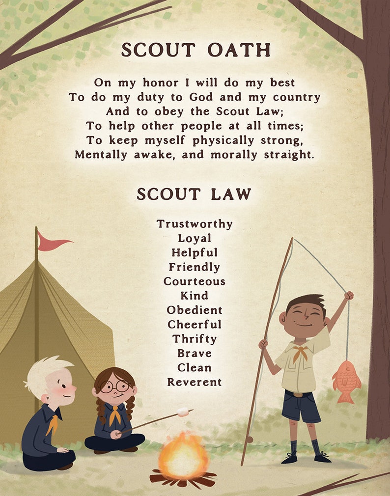 Scout Oath 8x10 v2 image 1