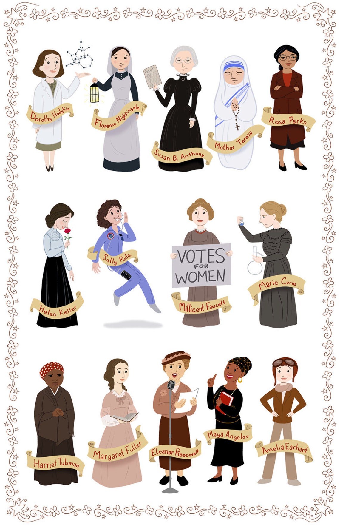 Women in History I II & III 11x17 image 0