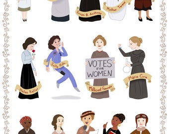 Women in History I, II, & III, 11x17