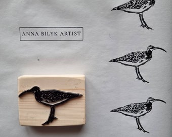 Seabirds Wildlife Collection : Softcut Lino Rubber Craft Stamps Handcarved Scapbook Journaling