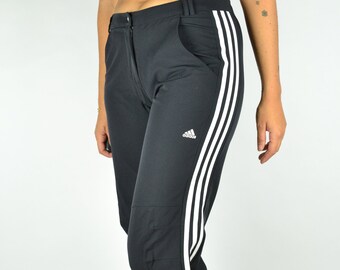 Adidas Vintage de los años 90 pantalones de chándal de rayas | Etsy España