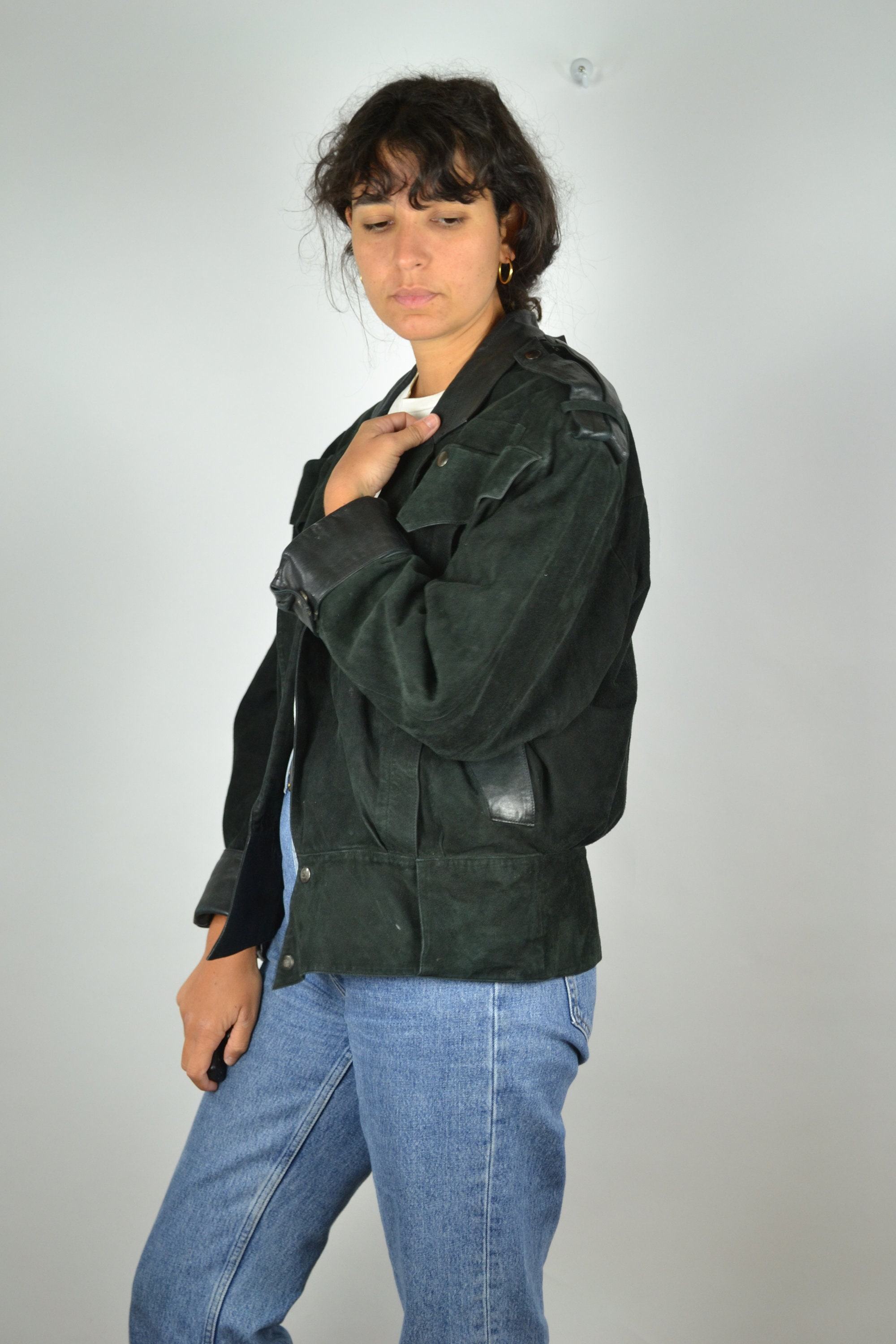 CLAUDE MONTANA Designer Leather Jacket From the 80s Vintage - Etsy