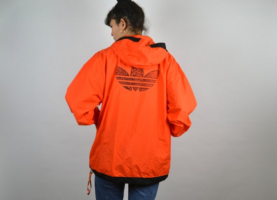 neon orange adidas jacket