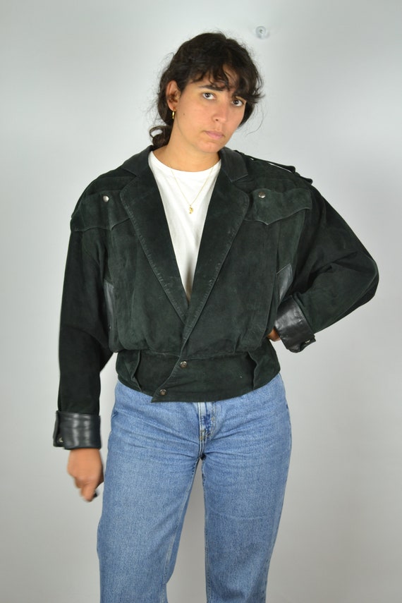 CLAUDE MONTANA Designer Leather Jacket From the 80s Vintage - Etsy