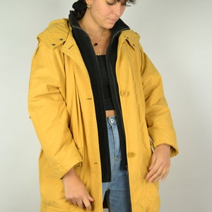 Vintage 80's Parka Jacket men vintage jacket 1980s parka coat button up men's coat men gift size xxl