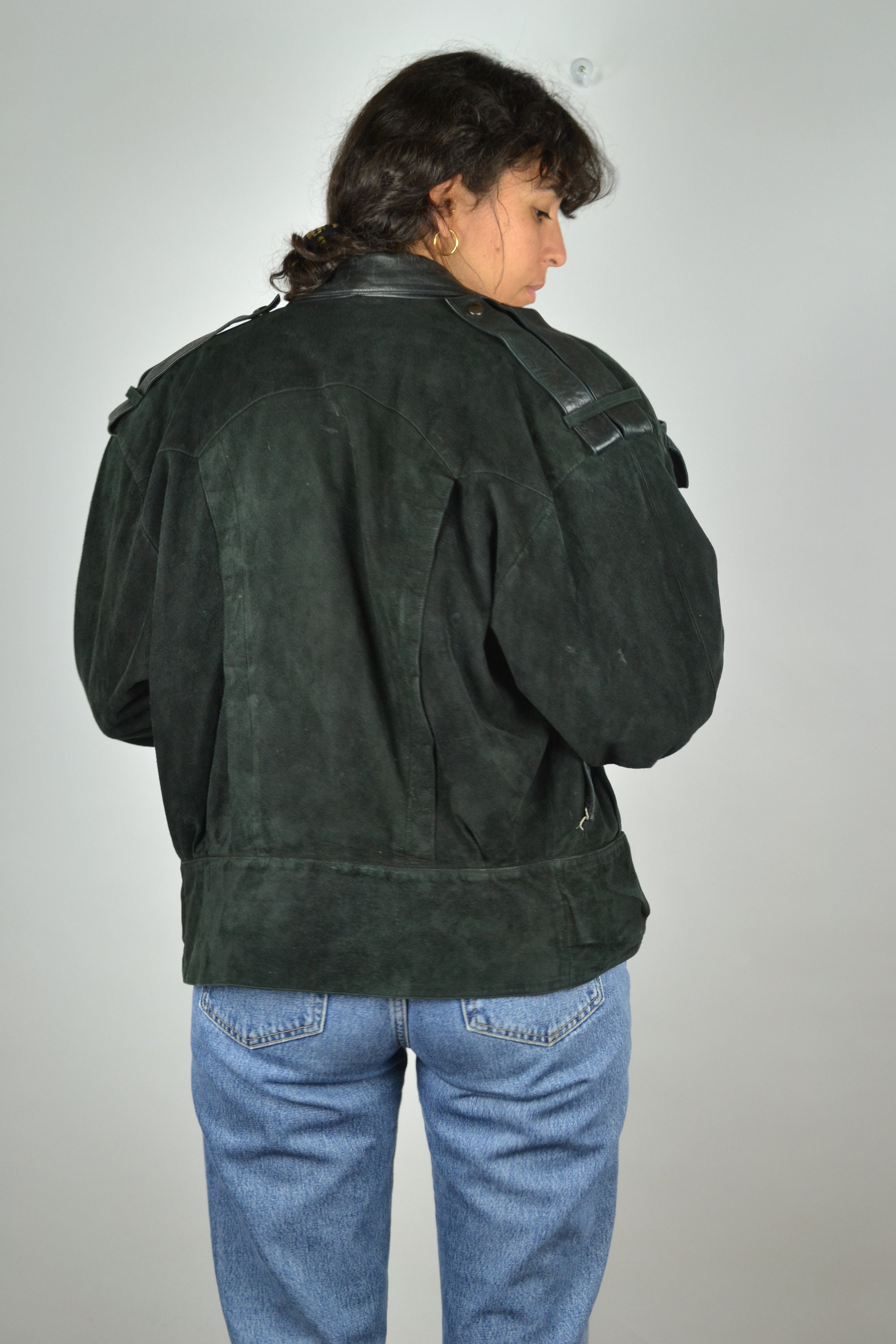 CLAUDE MONTANA Designer Leather Jacket From the 80s Vintage - Etsy