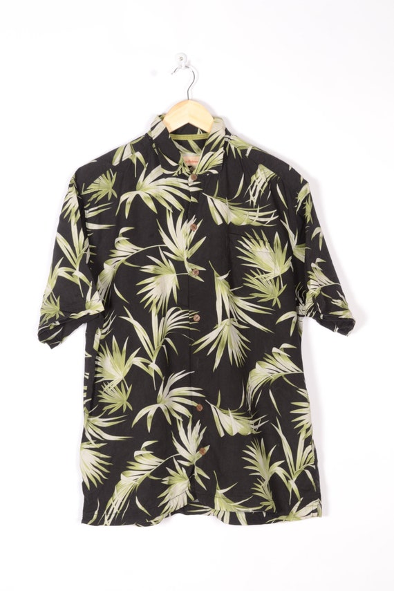 Tropical Summer shirt Vintage 80s 90s Blouse Beach
