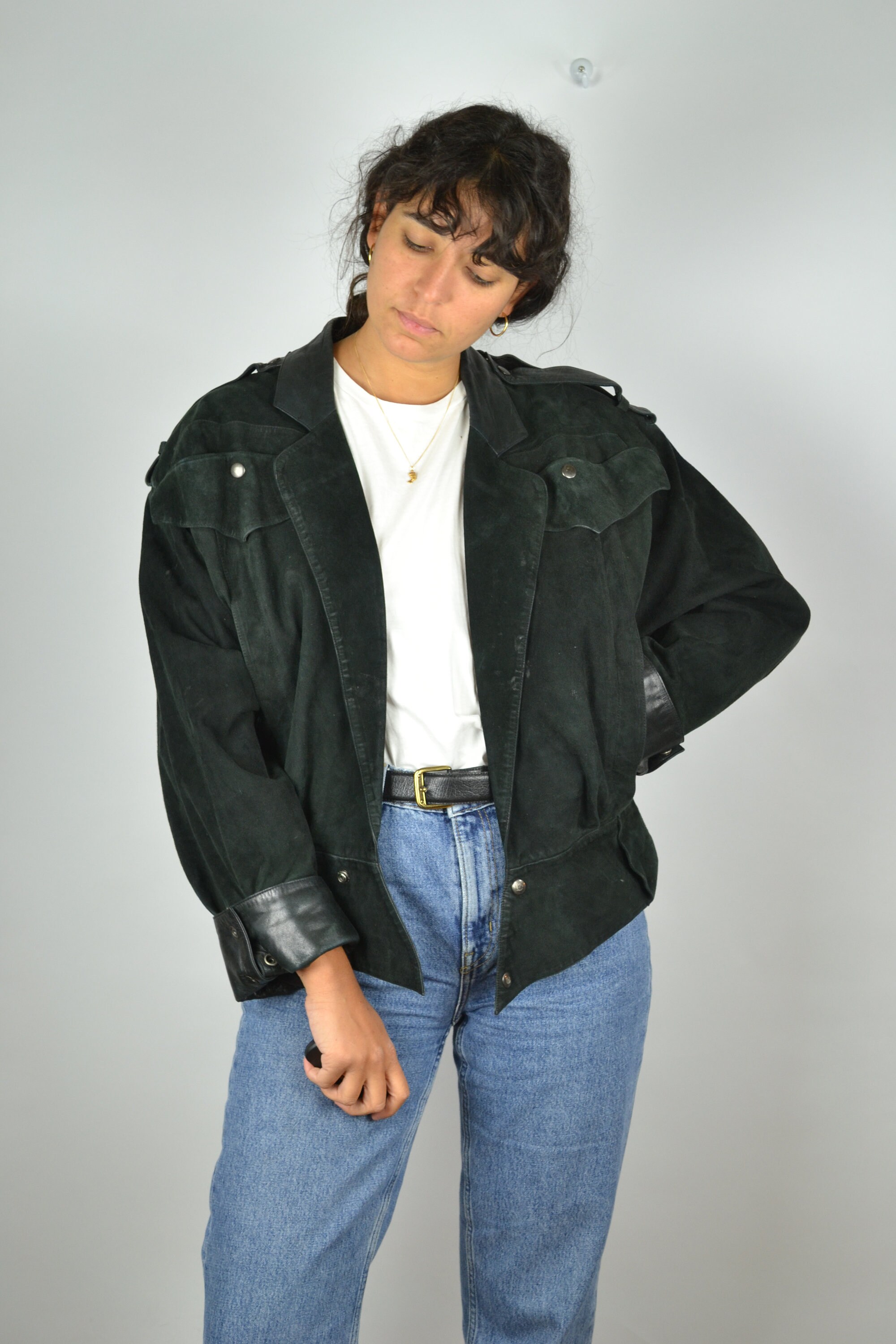 CLAUDE MONTANA Designer Leather Jacket From the 80s Vintage - Etsy
