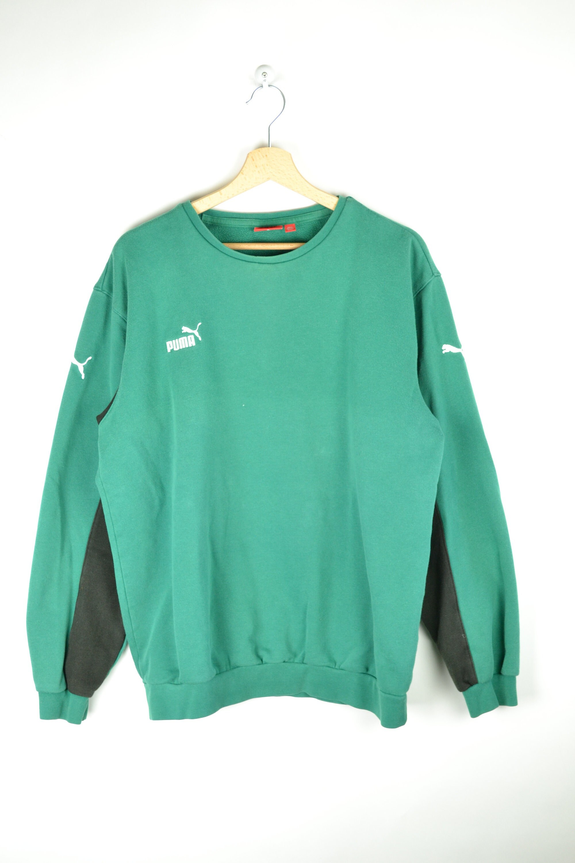 Vintage 90s/y2k Green Puma Crewneck 