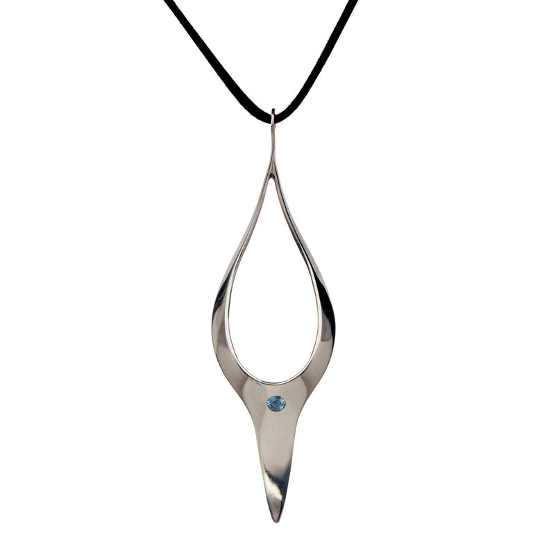 Silver Egyptian Jewelry ANUBIS Pendant Sterling Silver Pendant Necklace Unique Pendant Statement Pendant Necklace Long