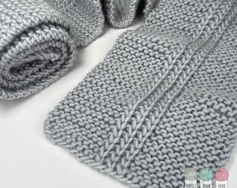 Easy Knit Chunky Scarf - EASY Knitting Pattern