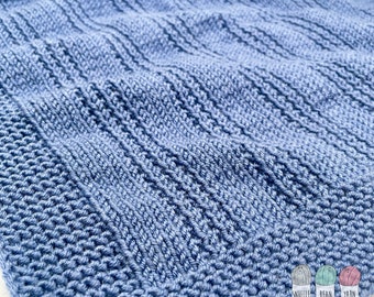 Eric Baby Blanket - Knitted Blanket Pattern