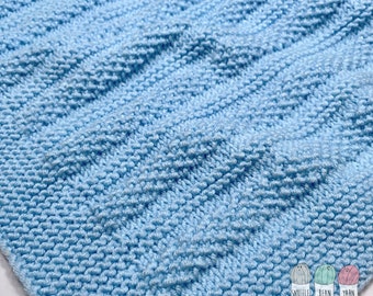Toby Baby Blanket - Knitted Blanket Pattern