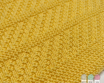 Hannah Baby Blanket - Knitted Blanket Pattern